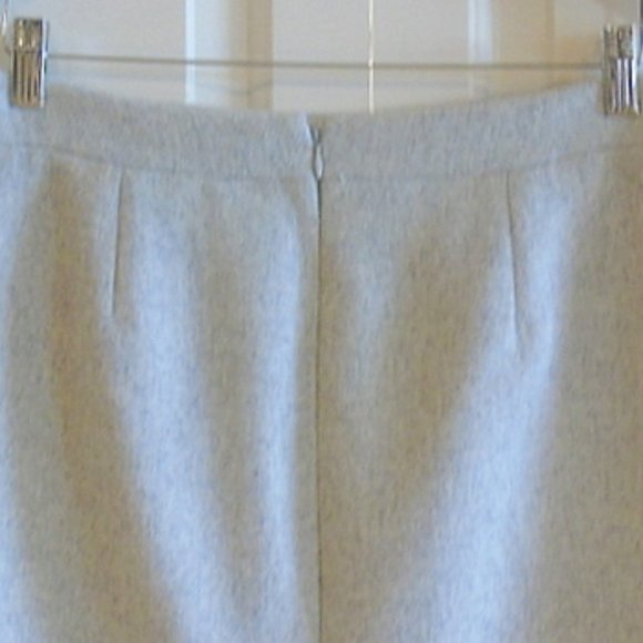 J Crew Mercantile Wool Oatmeal Pencil Mini Skirt Size 4 - 6 - Picture 3 of 11